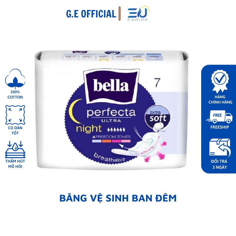 Băng vệ sinh ban đêm BELLA Tétra Medical thoải mái vận động,thấm hút tốt