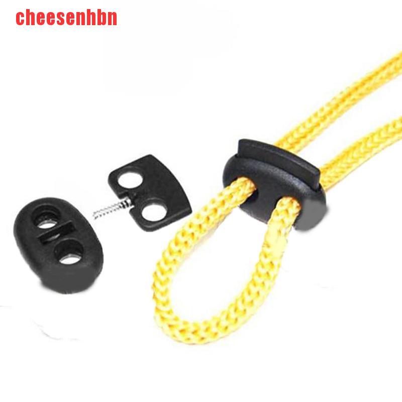 [cheesenhbn]20Pcs 5mm Hole Cord Lock Bean Stopper Toggle Clip DIY Shoelace Bag Accessories