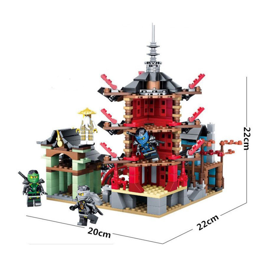 Bộ đồ chơi khối lắp ráp mô hình đền Ninja trong Ninjago tương thích với Lego độc đáo mang tính giáo dục cho trẻ em