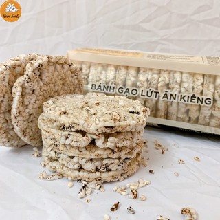 Bánh Gạo Lứt Nguyên Hạt Vị Yến Mạch, Huyết Rồng, Tím Than Ăn Kiêng Giảm Cân Tập GYM Gói 170g