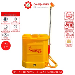 Bình xịt điện 2 bơm Panthera 20L áp phun mạnh dùng phun xịt thuốc, tưới cây | Bình phun khử khuẩn