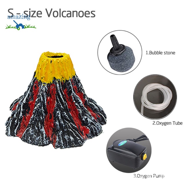 Phụ Kiện Đá Núi Lửa Nhân Tạo Trang Trí Bể Cá