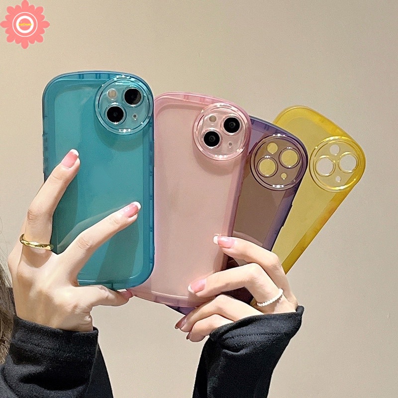 Ốp Điện Thoại TPU Mềm Trong Suốt Bảo Vệ Ống Kính Máy Ảnh Cho IPhone 11 12 13 Pro Max XS Max SE 2020