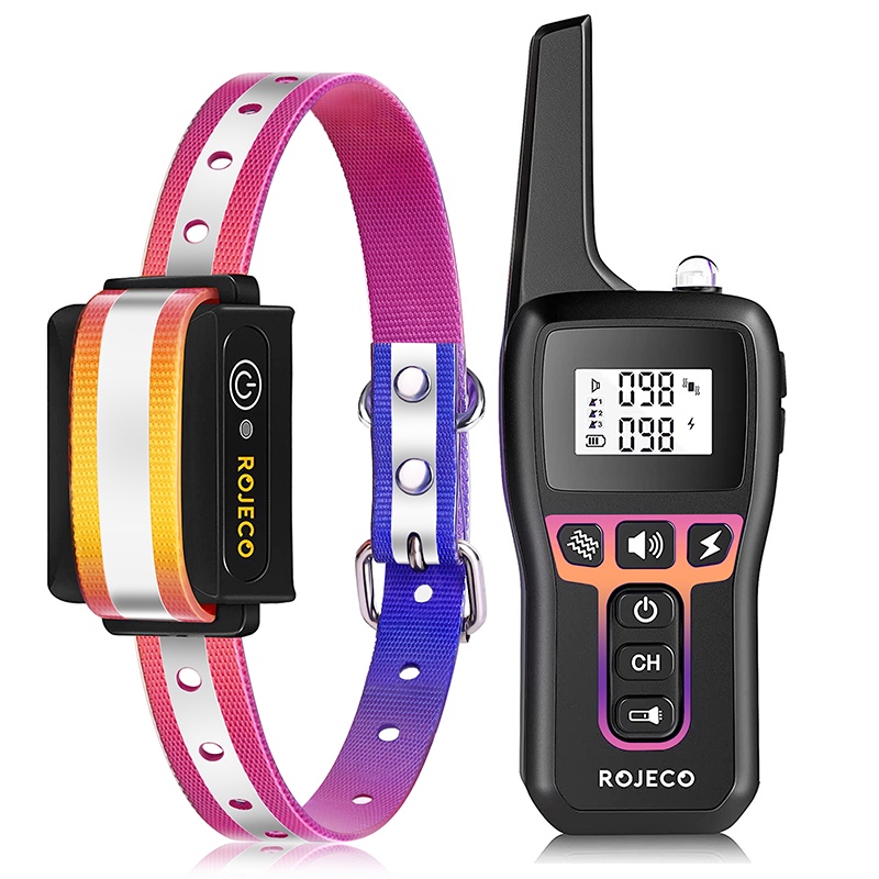 Vòng cổ ROJECO 1000M chạy điện huấn luyện cún cưng chống sốc chống nước IPX7
