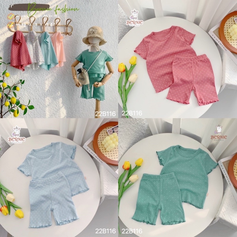 SET BỘ CHẤM BI BÈO GẤU CỘC TAY SIÊU XINH CHO BÉ