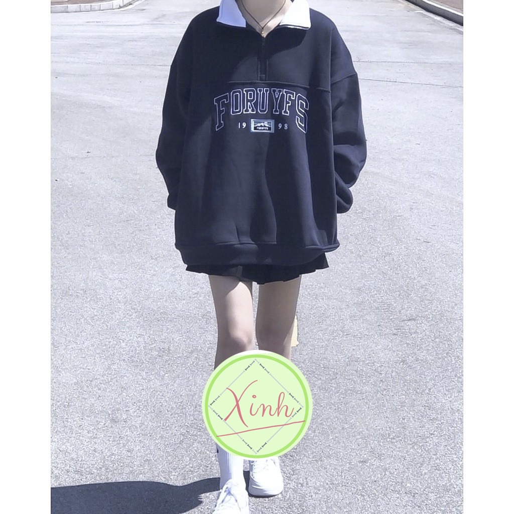 🌸 Sweater cao cổ dài tay bồng, thun hoodie form rộng cá tính Ulzzang 🌸