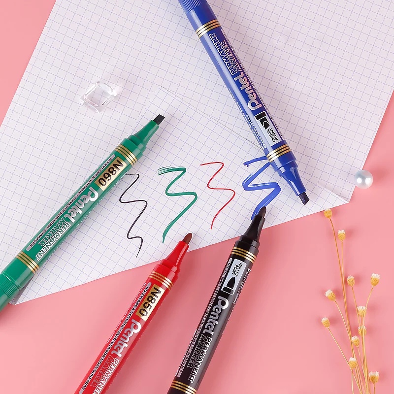Bút Lông Dầu Pentel N850 /Bút Dạ Kính /Bút Dạ Dầu /Mực Nhanh Khô Không Nhòe Khi Thấm Nước /Viết Được Trên Mọi Chất Liệu