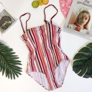 Bikini liền thân sọc cổ điển
