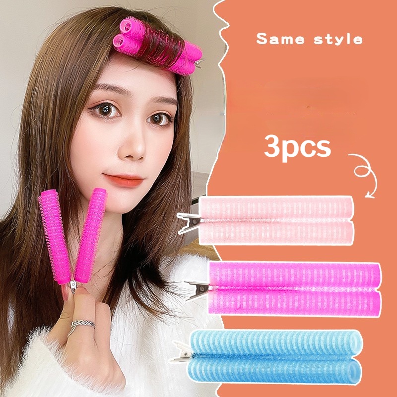 Kẹp Tóc Mái / Tóc Xoăn Bồng Bềnh Không Đường May Phong Cách Hàn Quốc