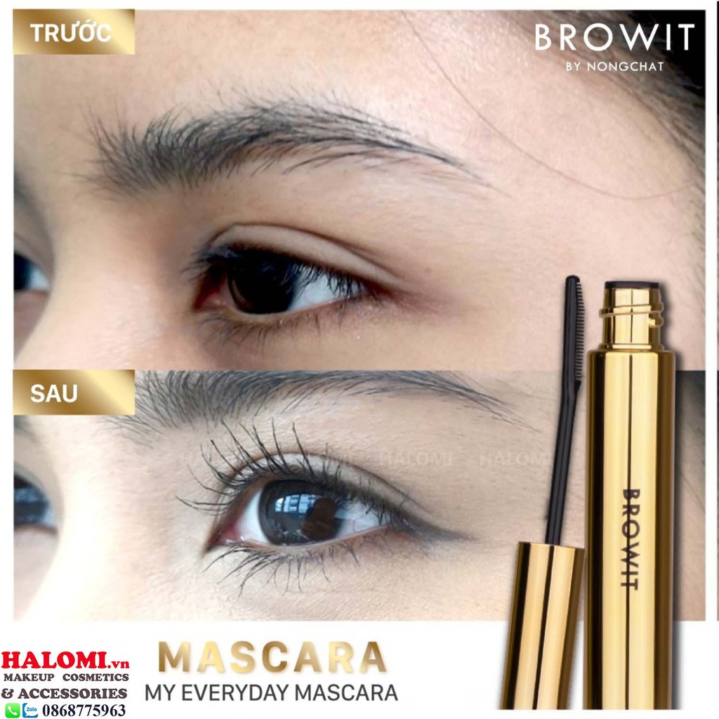 Mascara NongChat Browit My Everyday Thái Lan làm dày dài cong mi chuyên dụng cho makeup | BigBuy360 - bigbuy360.vn