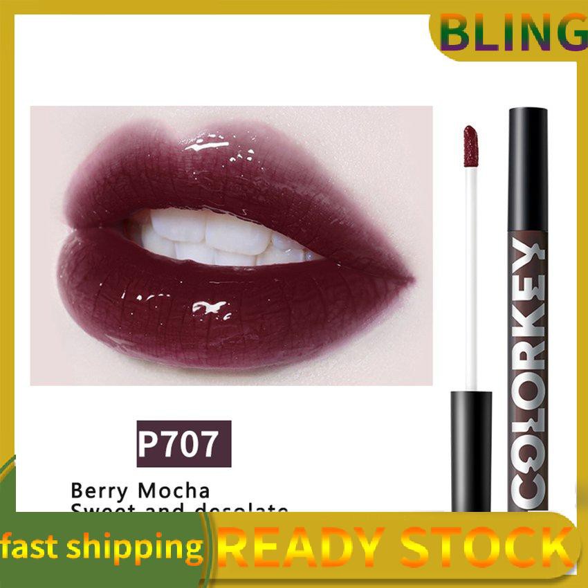 [Hàng mới về] Son kem hiệu ứng gương bóng mượt trang điểm bền màu lâu trôi