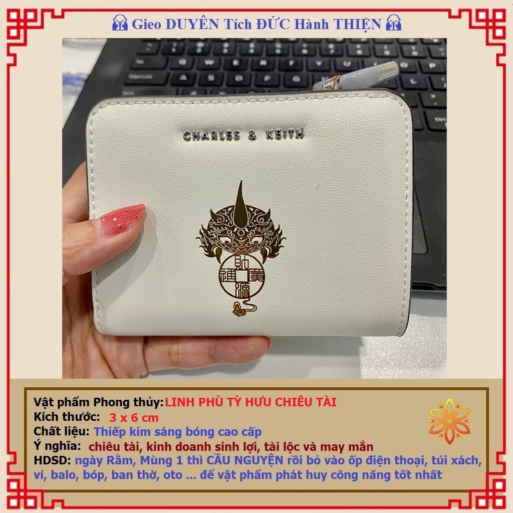 Miếng dán điện thoại Tỳ Hưu tài lộc - PHONG THỦY LIÊN HOA | BigBuy360 - bigbuy360.vn