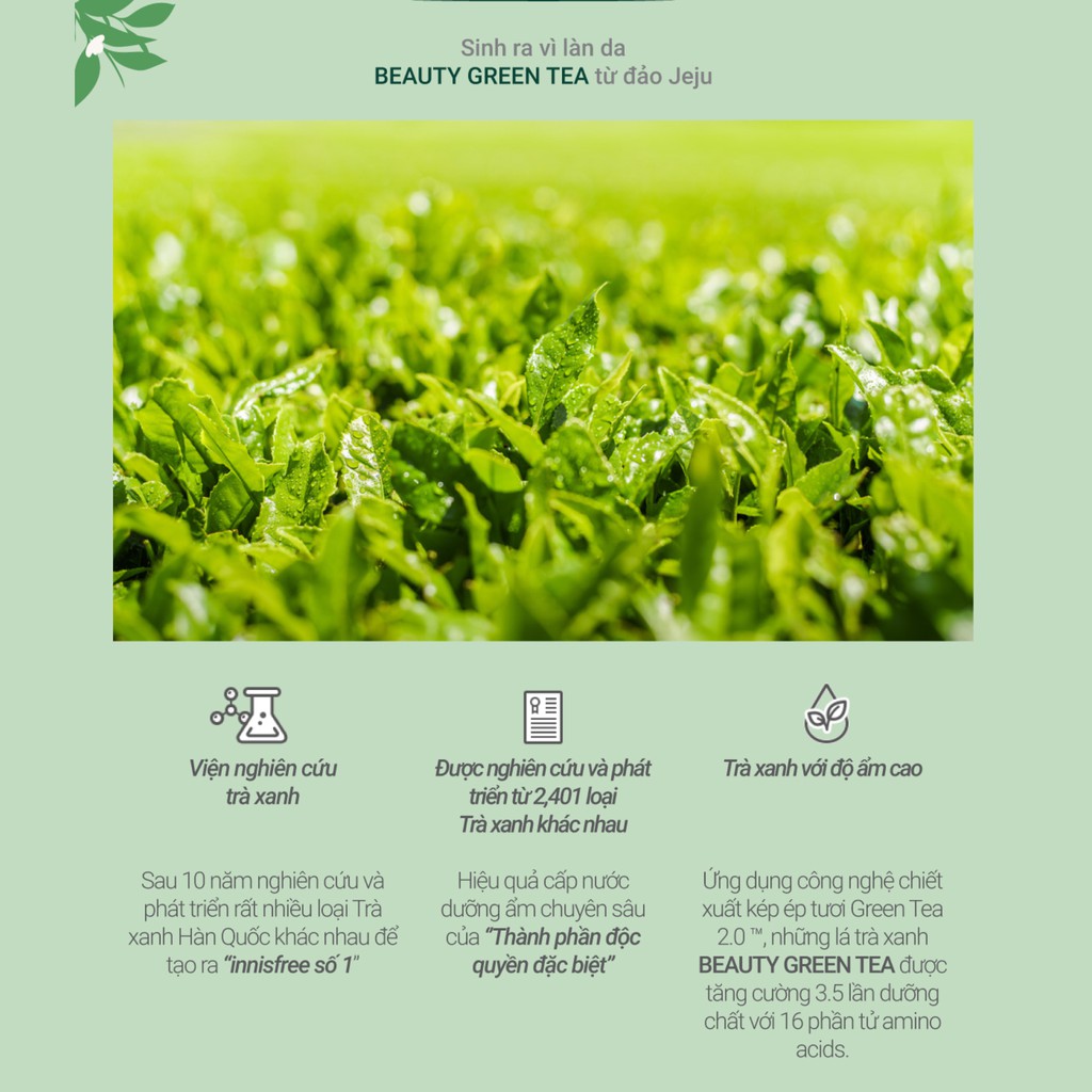 [Mã FMCGMALL giảm 8% đơn 250K] Bộ sản phẩm chăm sóc dưỡng ẩm da innisfree Hydration Skin Care Set with Green Tea | BigBuy360 - bigbuy360.vn