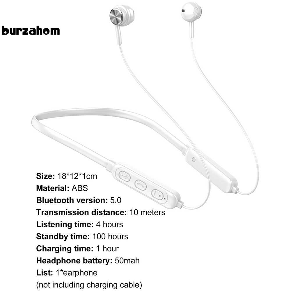 Tai nghe thể thao bluetooth 5.0 kiểu đeo cổ gọn nhẹ năng động