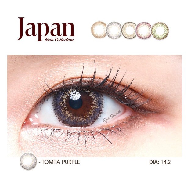 Kính áp tròng Eye Secret dùng 1 ngày màu TOMITA PURPLE - LENS 1 NGÀY