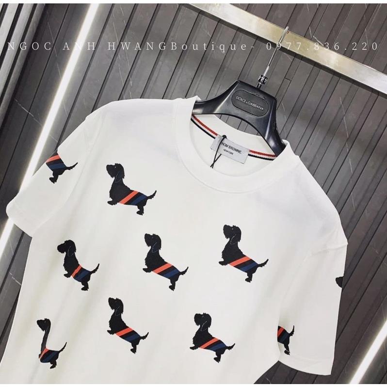 [BIG SALE] Áo phông nam nữ, áo phông unisex form rộng chất cotton mát mịn thấm hút mồ hôi in hình nhiều cún sẵn sll