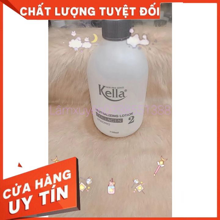 Bộ DẬP-UỐN COLLAGEN KELLA TRẮNG 750MLFREESHIPduỗi tóc thẳng tự nhiên ,mềm mượt ,lưu giữ độ ẩm, bảo vệ tóc [chính hãng]