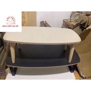 Bàn Xếp Vân Gỗ r40*d80*c35cm Chân Gỗ