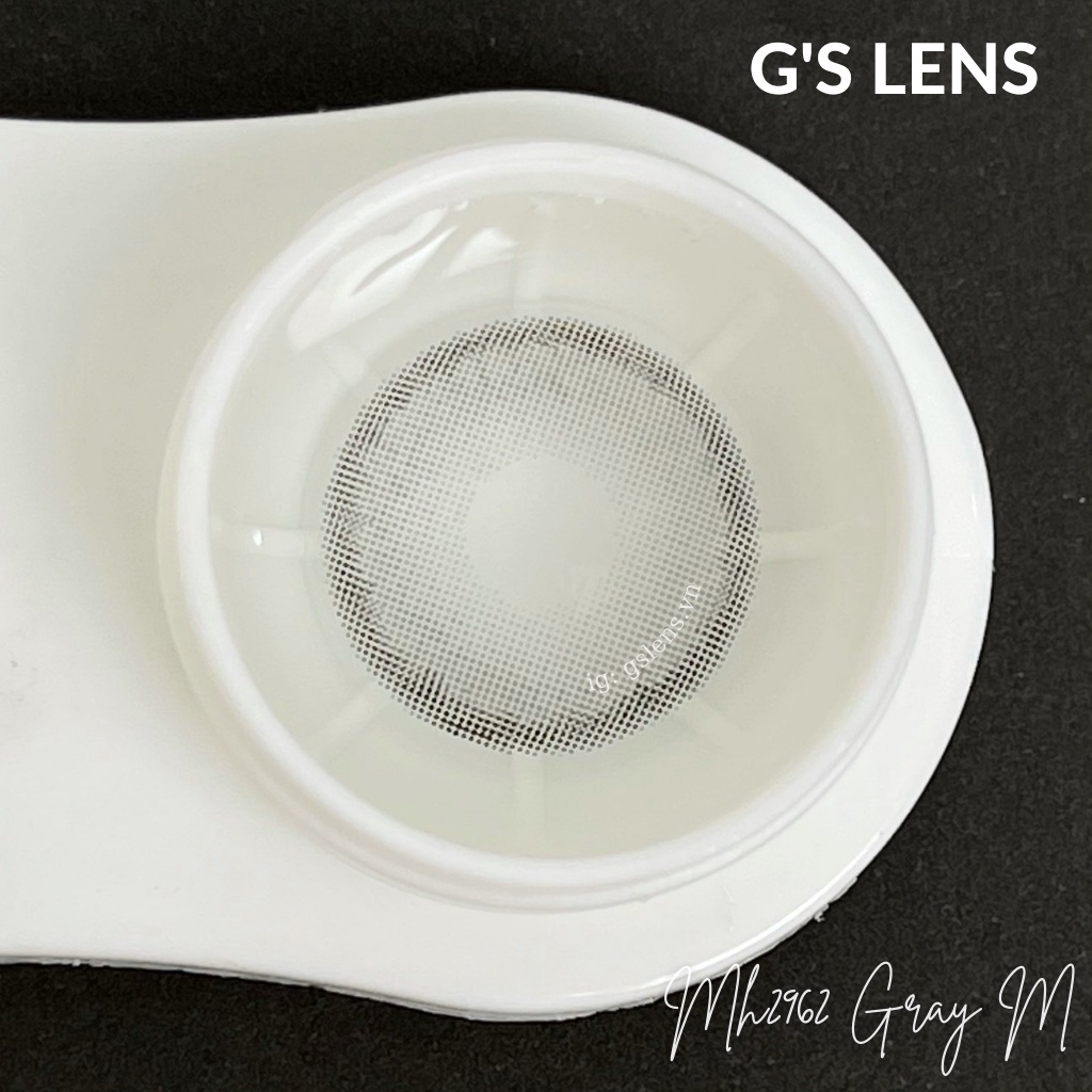 Lens Mắt Kính Áp Tròng Xám Tây Giãn Vừa Size M 14.5mm Có 0 Đến 6 Độ Cận Mh2962 Gray