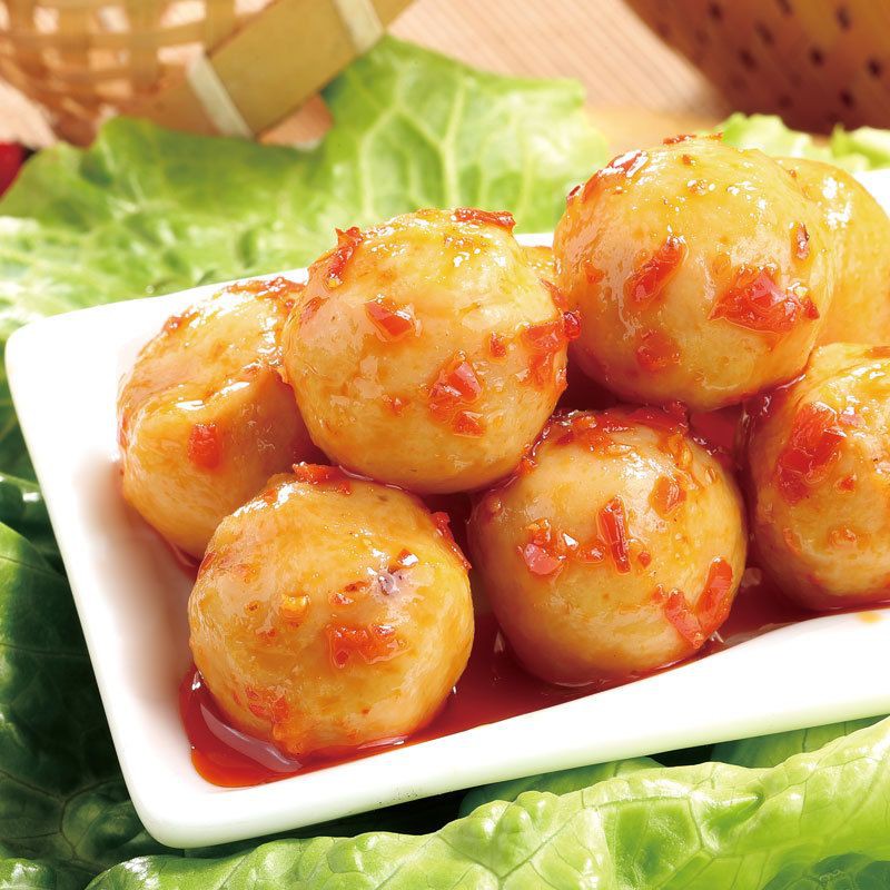 Viên trứng cá muối cay ngon, viên trứng cá muối ăn vặt | BigBuy360 - bigbuy360.vn