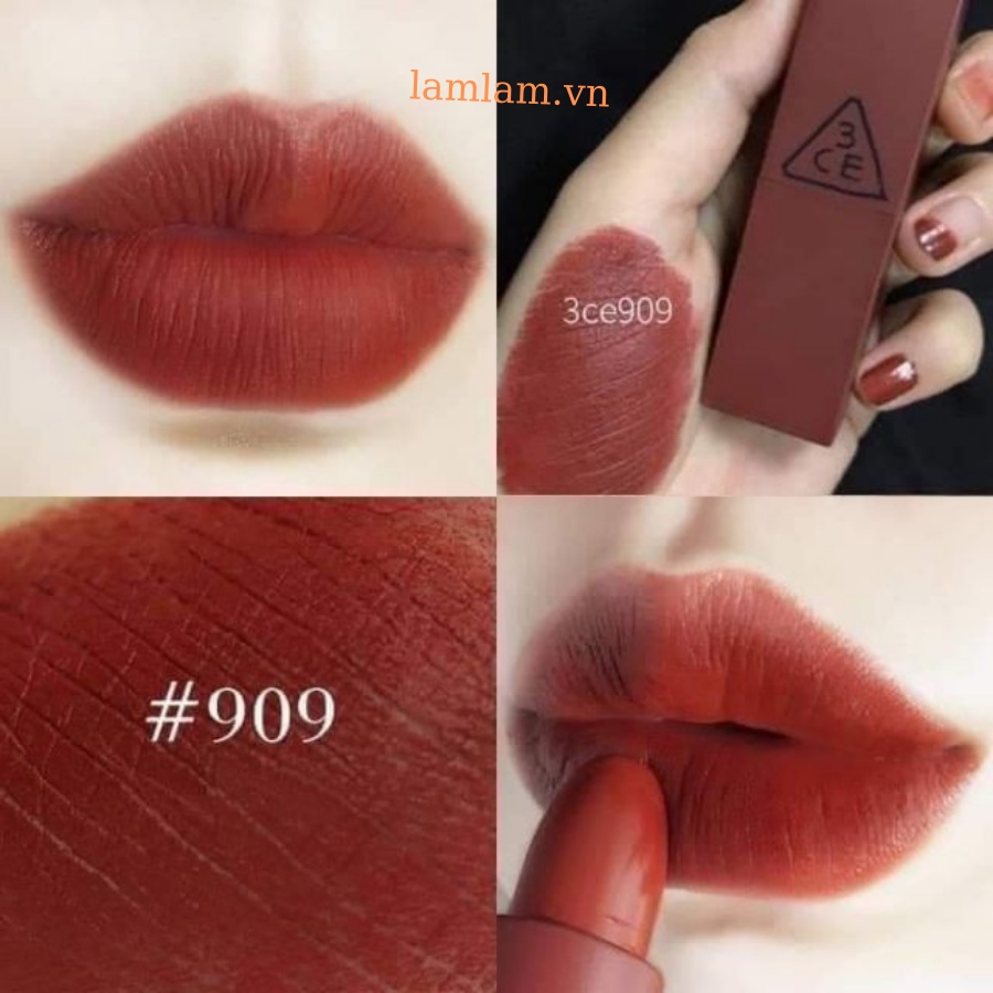 SON THỎI 3CE COLOR MATTE #909 SMOKED ROSE