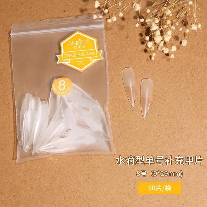 Móng up nhám lẻ 5-6-7-8-9 fom thang - nhọn túi 50 móng