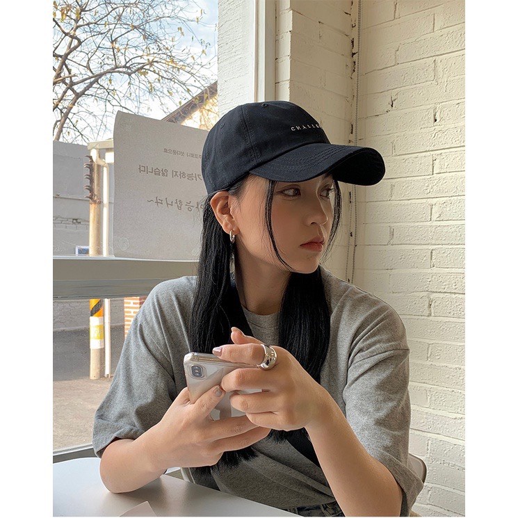 Nón kết lưỡi trai thêu chữ Unisex, Nón lưỡi trai phong cách Ulzzang