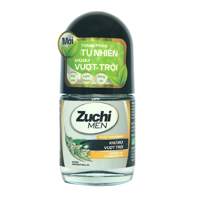 Lăn Khử Mùi Zuchi (Men) – Hương Mạnh Mẽ 25ml