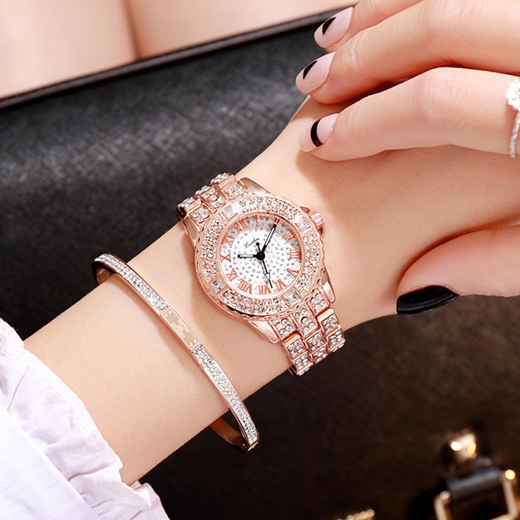 [Mã FAMAYFA2 giảm 10K đơn 50K] [CỰC ĐẸP] ĐỒNG HỒ NỮ DÂY KIM LOẠI LUOBOS MẶT ĐÍNH XOÀN CỰC HOT | BigBuy360 - bigbuy360.vn