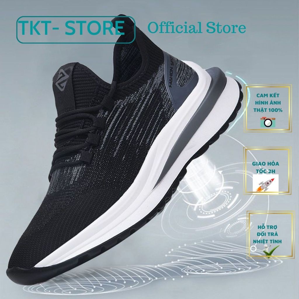 Giày Thể Thao Nam TKTMS45 Giày Sneaker nam Thoáng khí Đế Mềm Siêu Êm Ái Chính Hãng TKT Store