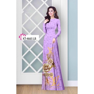 Vải Áo Dài Tằm Ý Hoa Phối Hoạ Tiết Thương Hiệu Sang Trọng