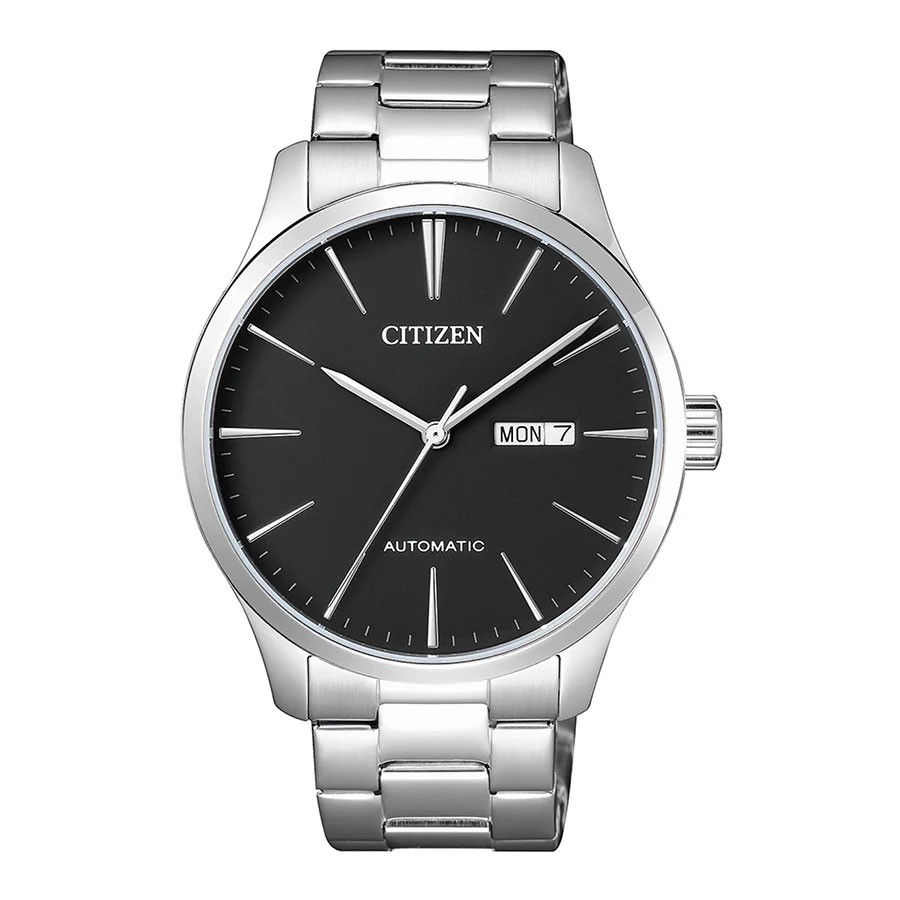 Đồng Hồ Citizen Nam Dây Kim Loại Máy Cơ-Automatic NH8350-83E - Mặt Đen (40mm)