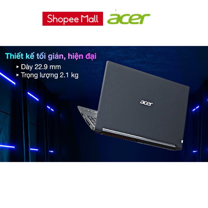 Laptop Acer Aspire 7 A715-42G-R05G/ Đen/ AMD Ryzen 5 5500U/ 1650 4GB/