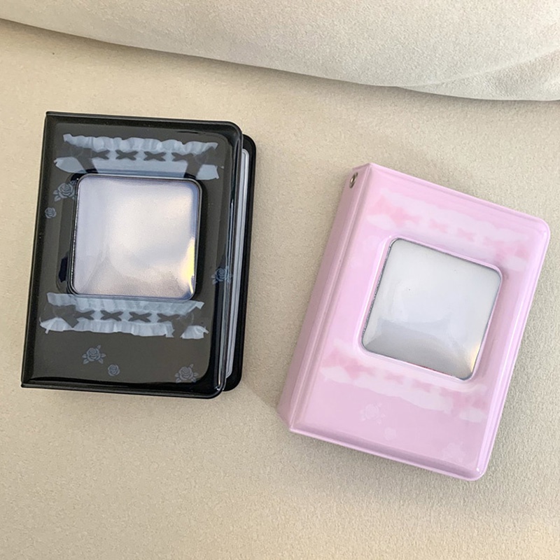 Album Ảnh Một Trang 3 Inch 40 Ô Hoa Hồng Ren Ngọt Ngào