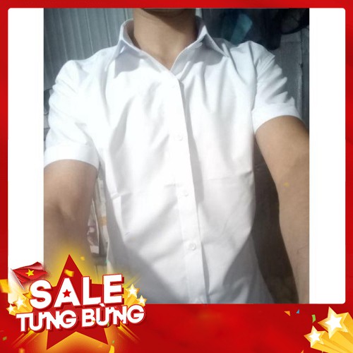 Áo Sơ Mi Nam Ngắn Tay Cao Cấp, SƠ Mi Nam Ngắn Tay Đẹp Trắng, đen, chất lụa, công sở, hàng hiệu - Hàng nhập khẩu