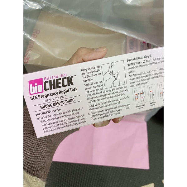 BÚT THỬ THAI SỚM BIOCHECK chính xác 100%