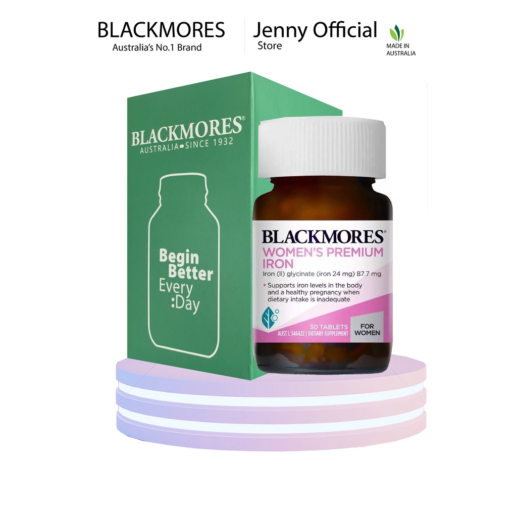 Viên uống bổ sung sắt cho bà bầu Blackmores Pregnancy Iron Úc 30 viên