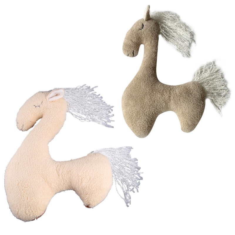 Đồ Chơi Ngựa Pony Nhồi Bông Dễ Thương Dùng Làm Phụ Kiện Chụp Ảnh Cho Bé Sơ Sinh