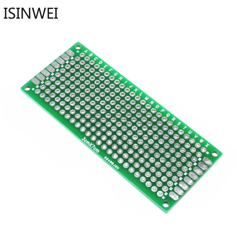 Bộ 5 bản mạch phát triển PCB 2 mặt 3x7cm bằng đồng