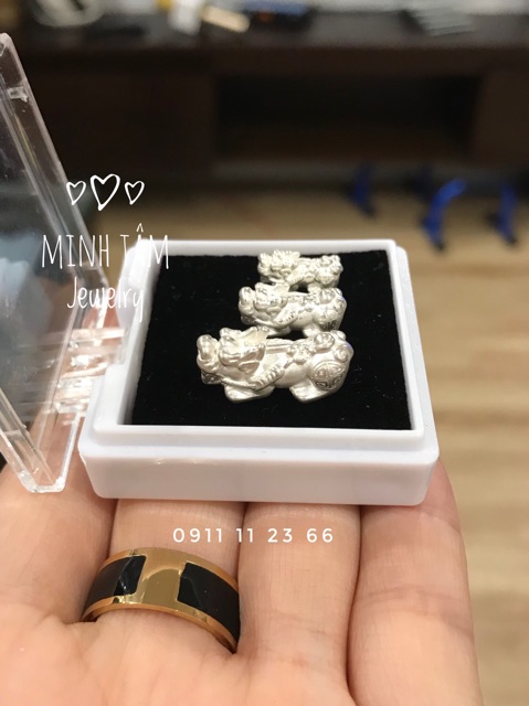 Tỳ hưu bạc ta size mini-Minh Tâm Jewelry