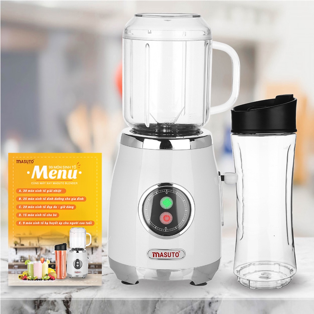 Máy Xay Sinh Tố Đa Năng Masuto Blender BL399B , công suất 300w , dung tích 600ML , longtime