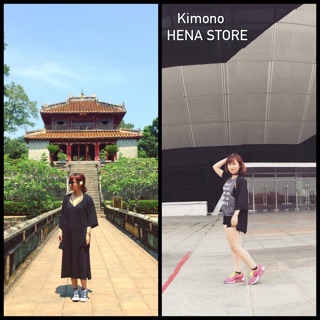 Áo Kimono ĐEN TRƠN