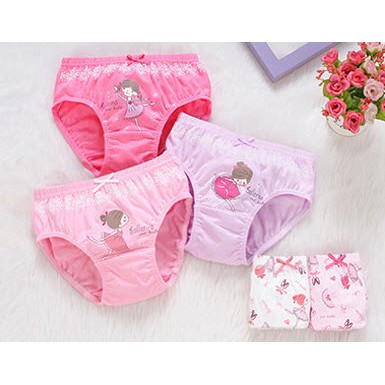 Quần Chíp Bé Gái,Quần Lót Bé Gái Set 5 Chiếc Kháng Khuẩn Cotton hàng Xuất Hàn Quốc Dành Cho Bé gái MINKHI 126005