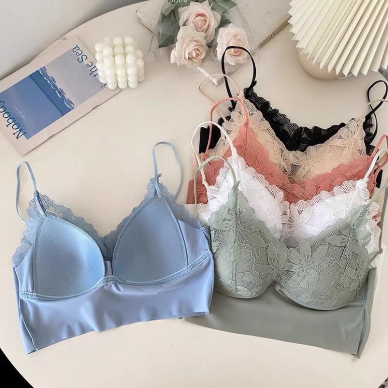 Áo Bra Nữ Cradin Su Ren 2 Dây Lưng U Có Đệm Ngực Trend Mới 8898