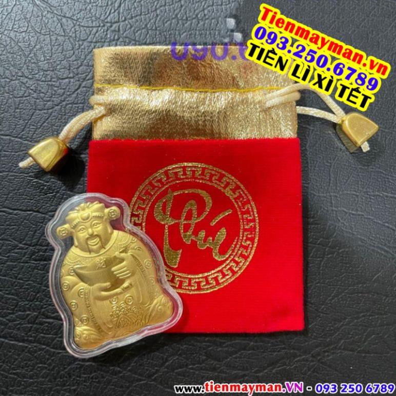 SẲN HÀNG Ông Thần Tài Mạ Vàng Kèm Túi Gấm Phúc Lộc, Làm Quà Tặng Cực Vip