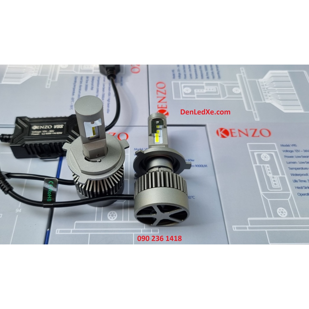Kenzo V9S - Đèn Led Siêu Sáng Mới Nhất
