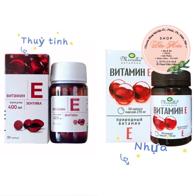 Viên uống vitamin e Mirolla