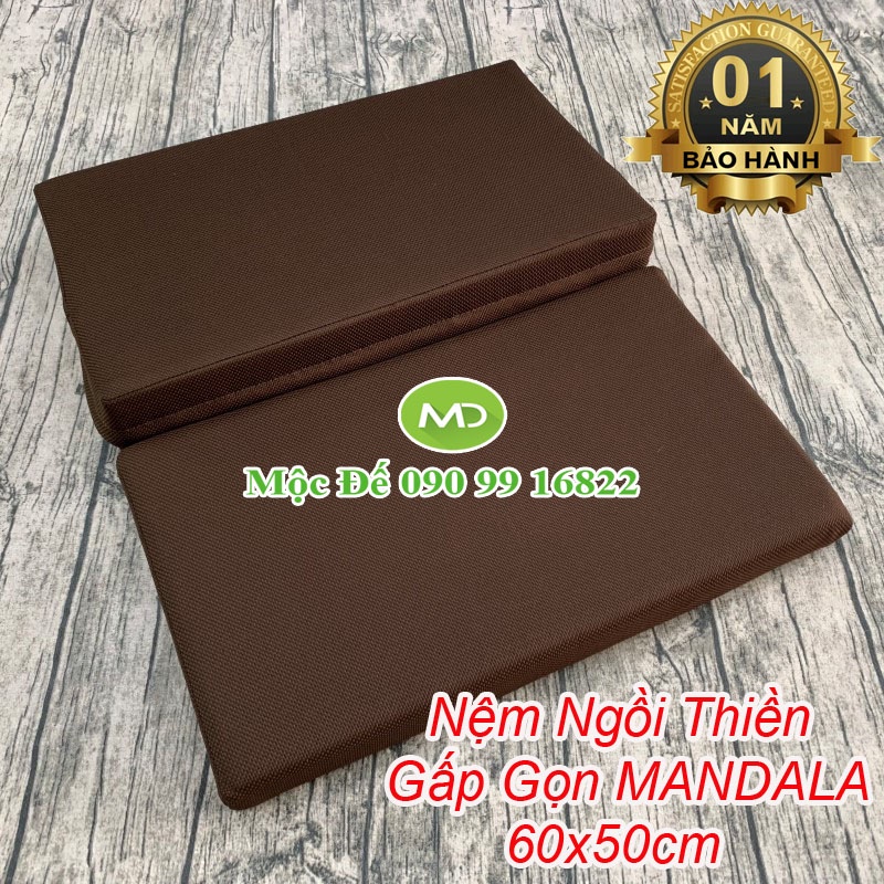 Nệm Lót Ngồi Thiền YOGI 60x50cm Gấp Gọn Phật Giáo Và Yoga - Giúp Thư Giãn Tinh Thần, Giảm Stress, Tốt Cho Sức Khỏe