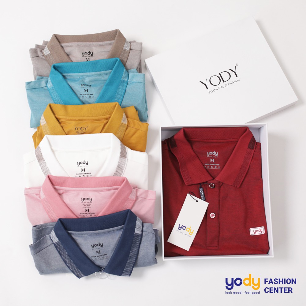 Áo polo nam YODY cao cấp , áo phông nam cotton ngắn tay áo thun nam có cổ yody fashion APM3299