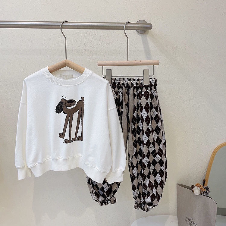 Bộ Đồ Thời Trang Mùa Xuân Hàn Quốc 2022 Thoải Mái Phong Cách Mới Cho Bé Trai / Gái